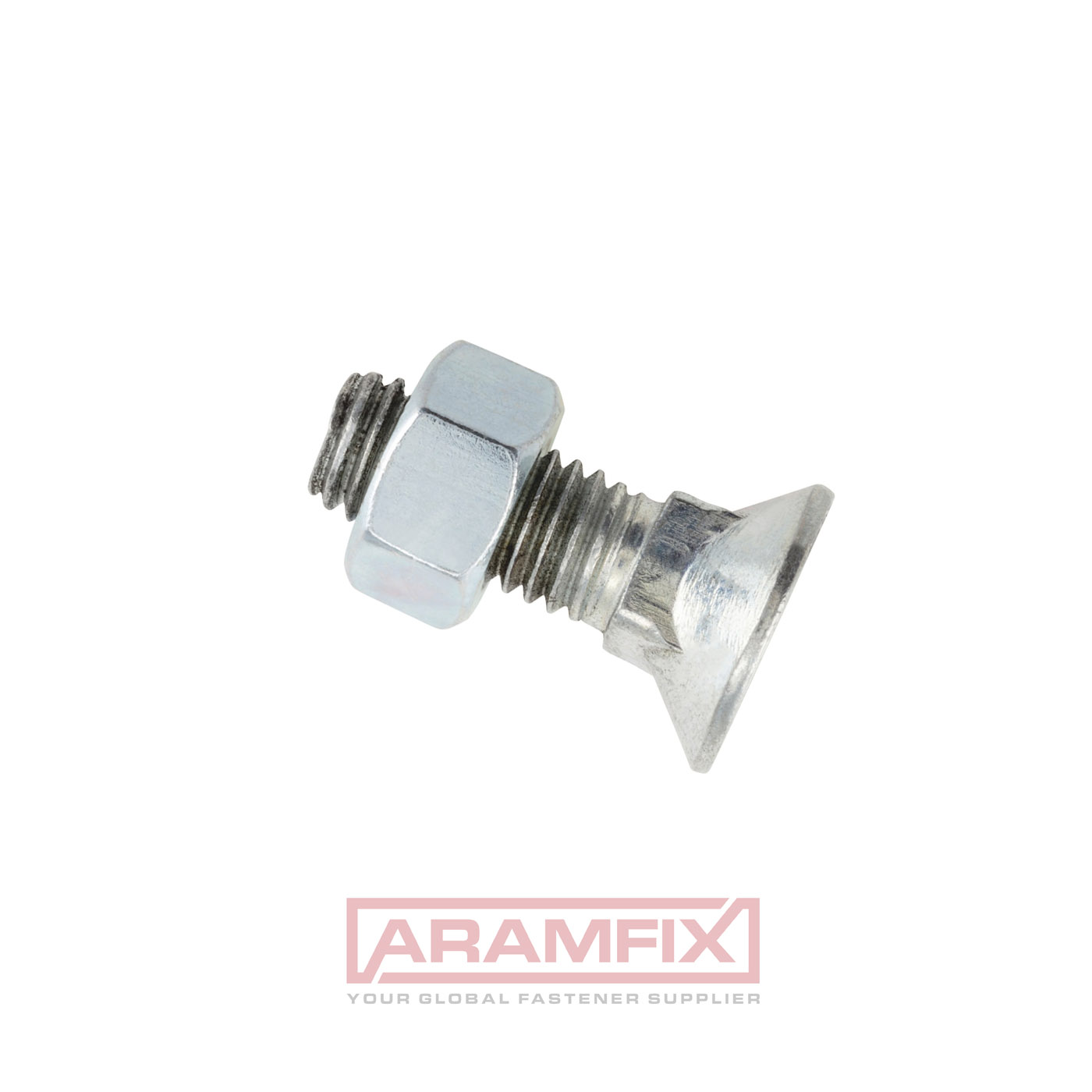 Flat countersunk square neck bolt M12 x 50mm