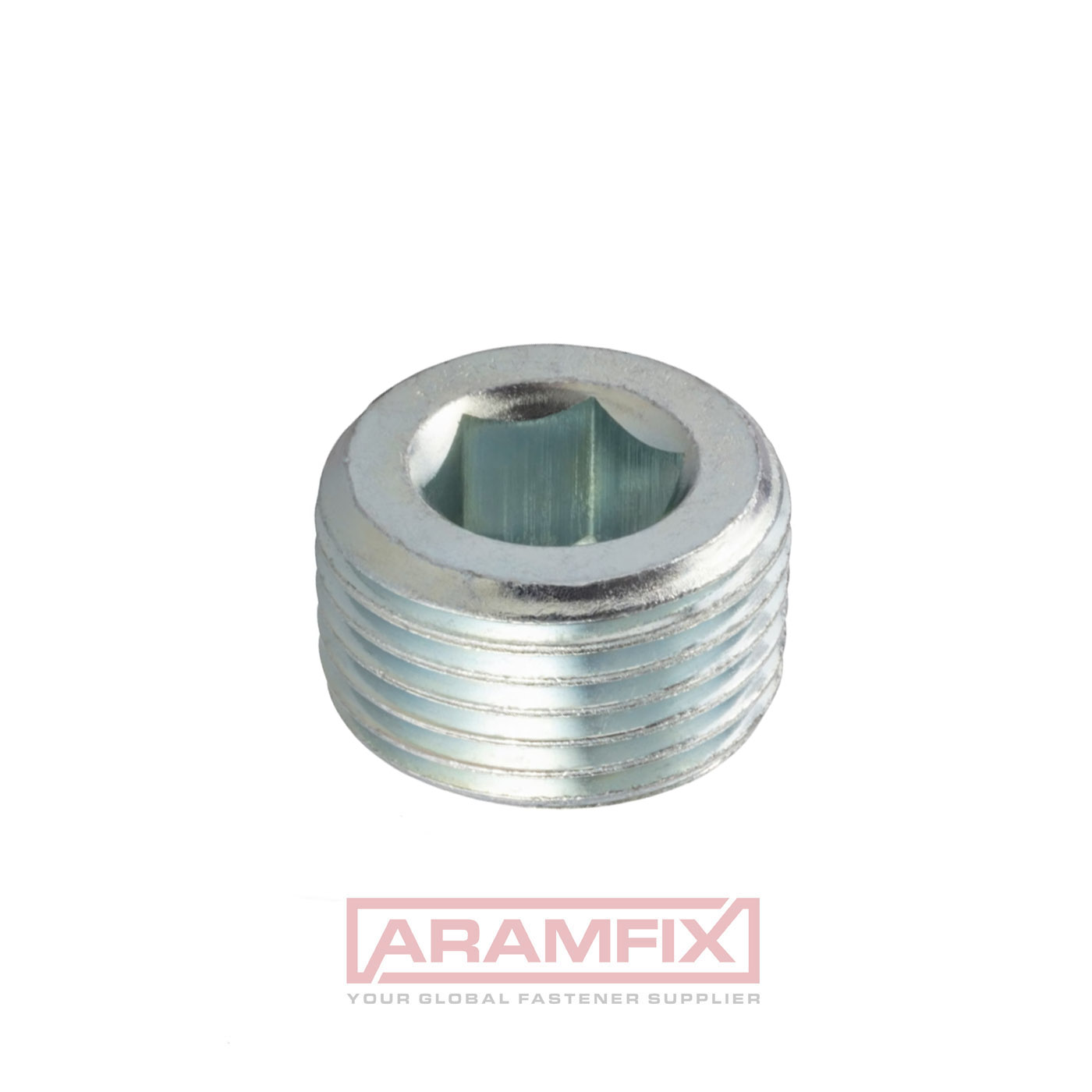 Hexagon socket pipe plug M8-1.00
