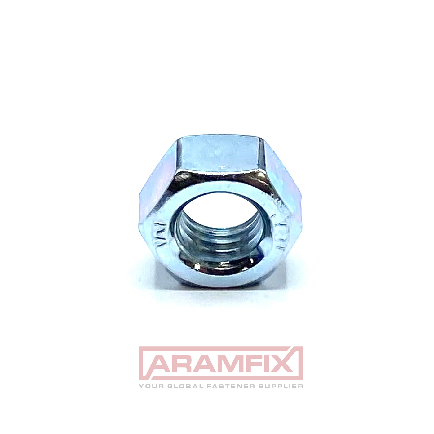 DIN 934 Hex Nut 1/2" Grade 8.8 Zinc Plated 100 pcs/Box 2