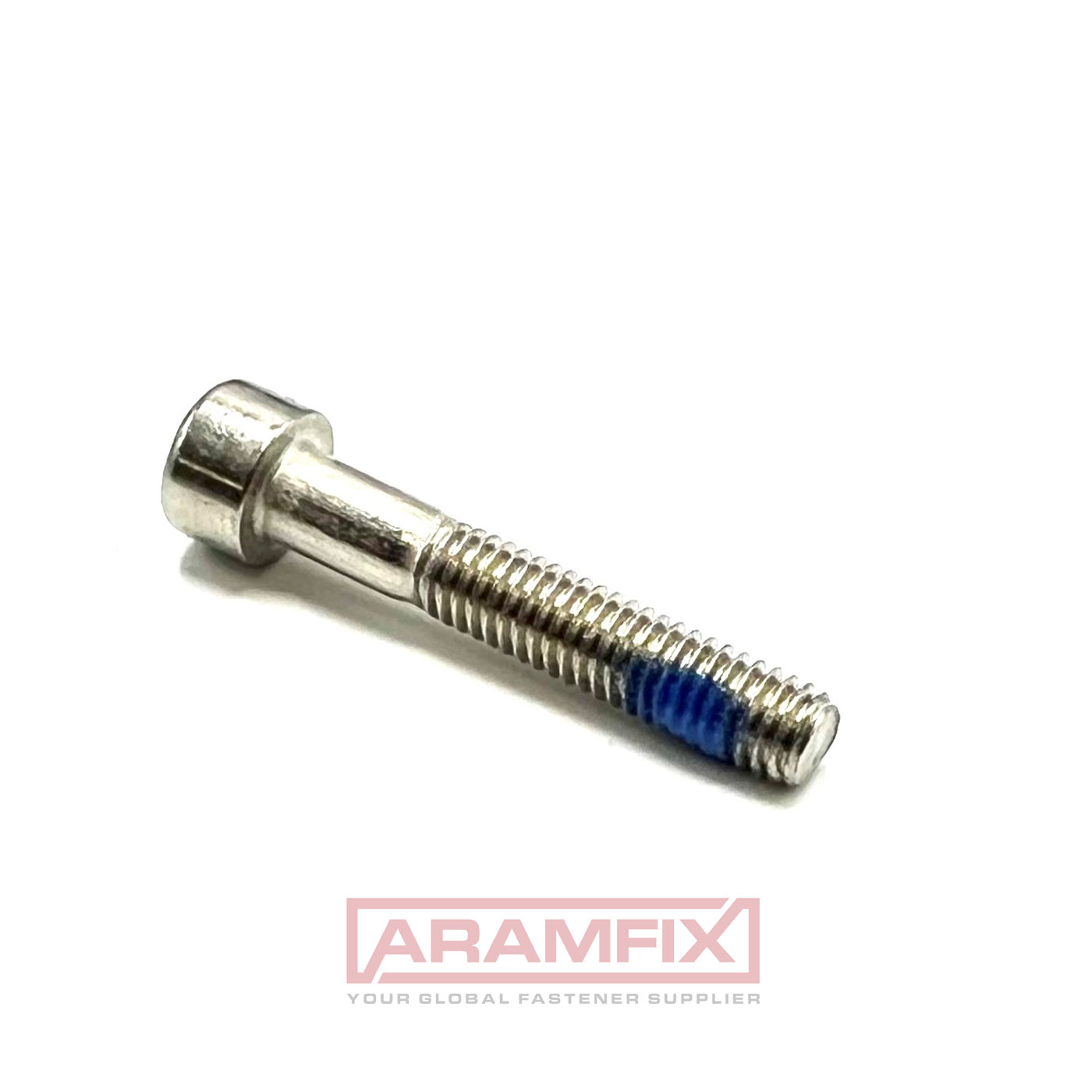ISO 4762 Socket Head Screw M6 x 35 mm Class A4-70 with Blue PA11 KLF patch 200 pcs/Box 2