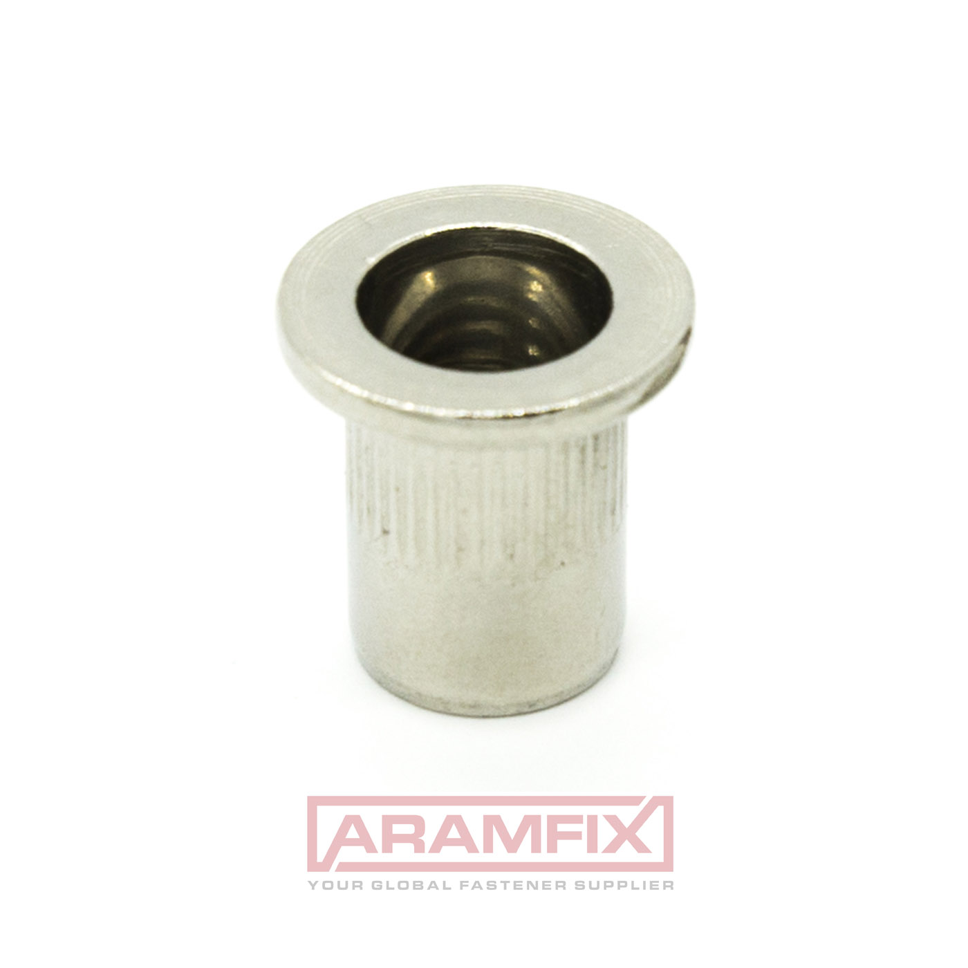 LFKNI2 Flat Head Round Grooved Closed End Rivet Nut M8 x 26 mm Class A2 PLAIN Stainless 250 pcs/Box 2
