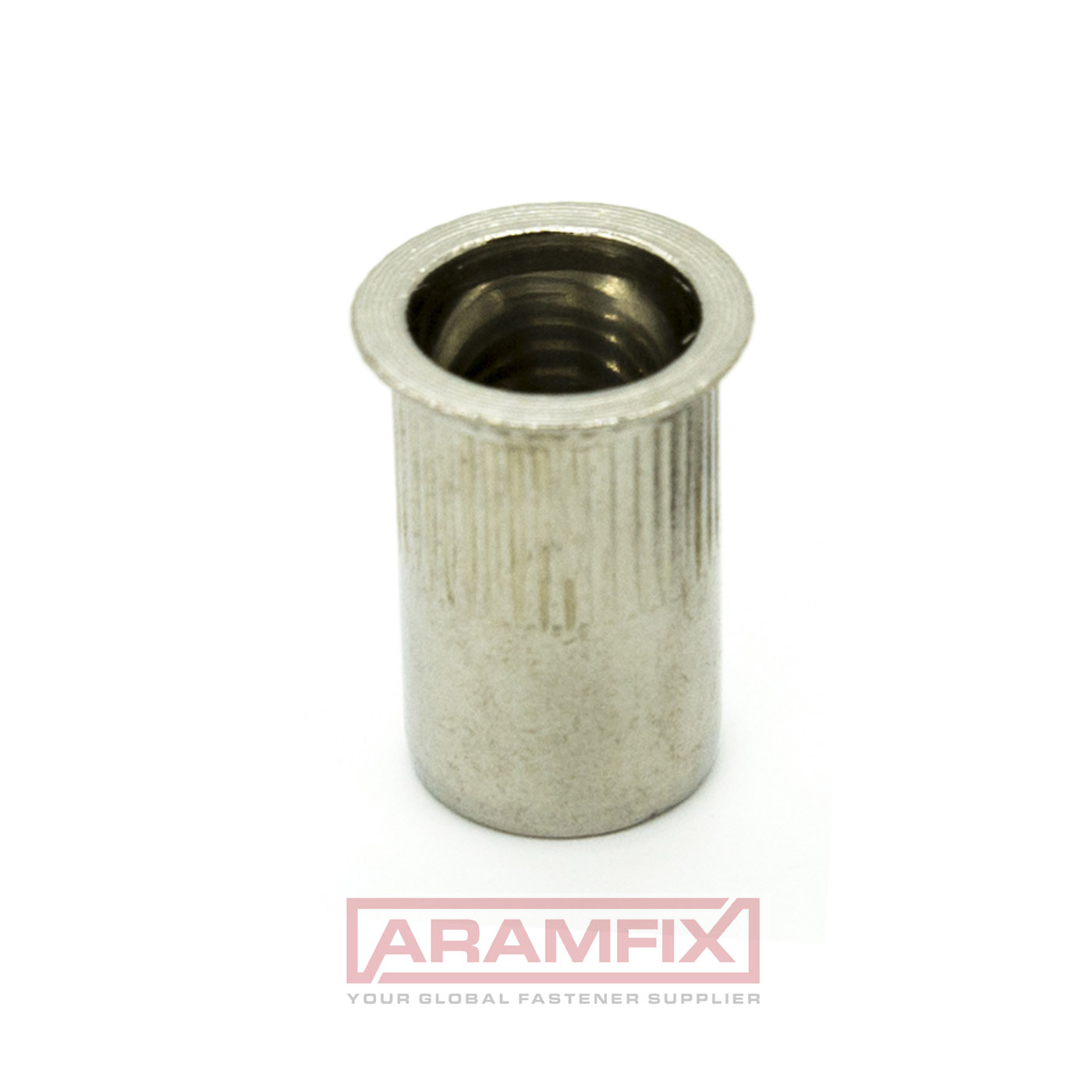 Countersunk Round Grooved Head Open End Rivet Nuts CKKNI2 M10 × 21 mm — Class A2 · blanker Edelstahl 2