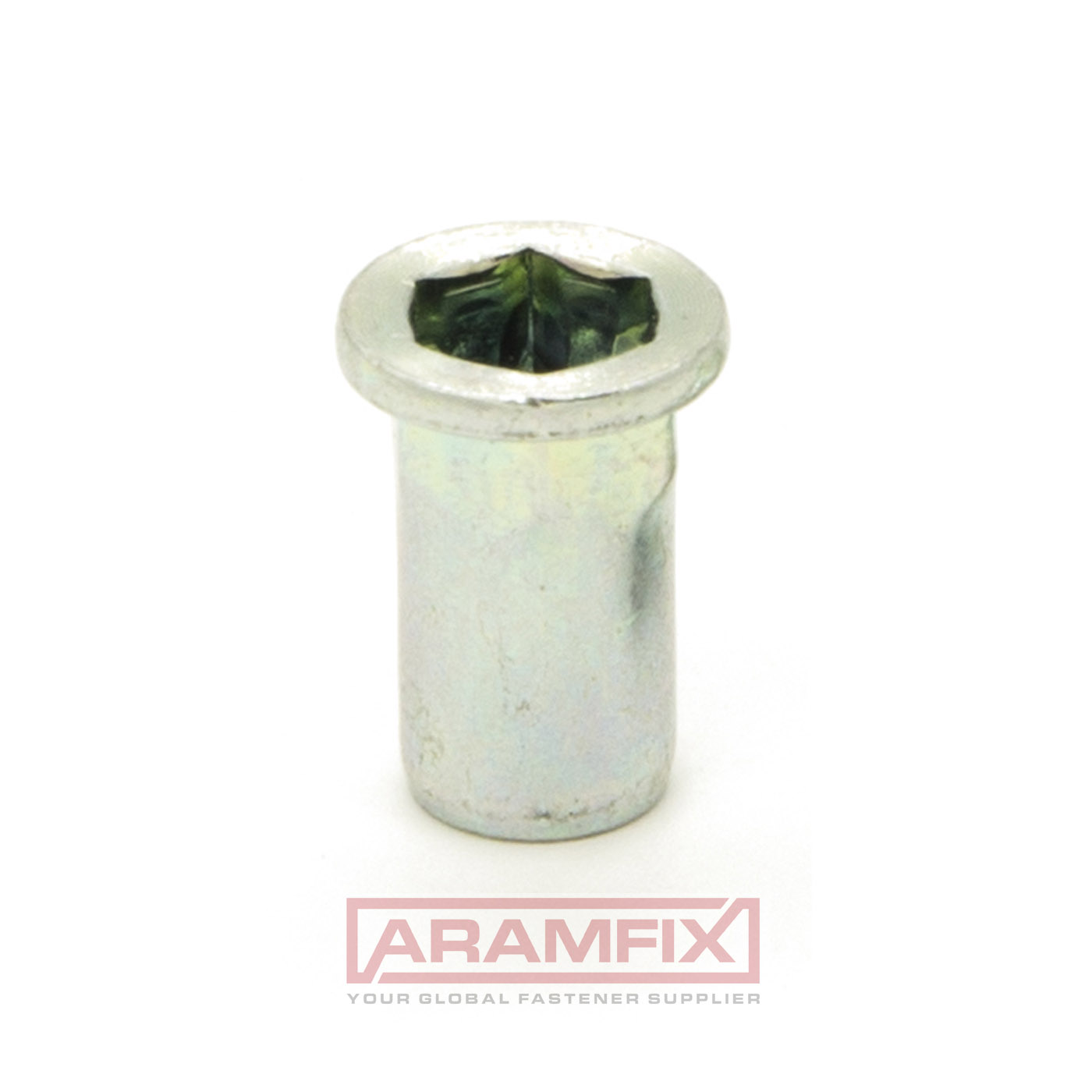LF2HI2 Flat Head Half Hexagonal Open End Rivet Nut M10 x 22mm Class A2 PLAIN Stainless 800 pcs/Box 2