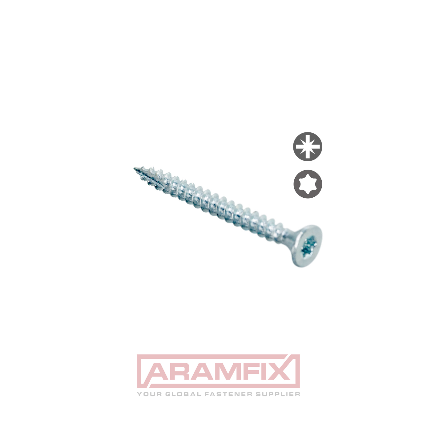 Flat Head Screws with Serrated Thread 3.0 x 35mm