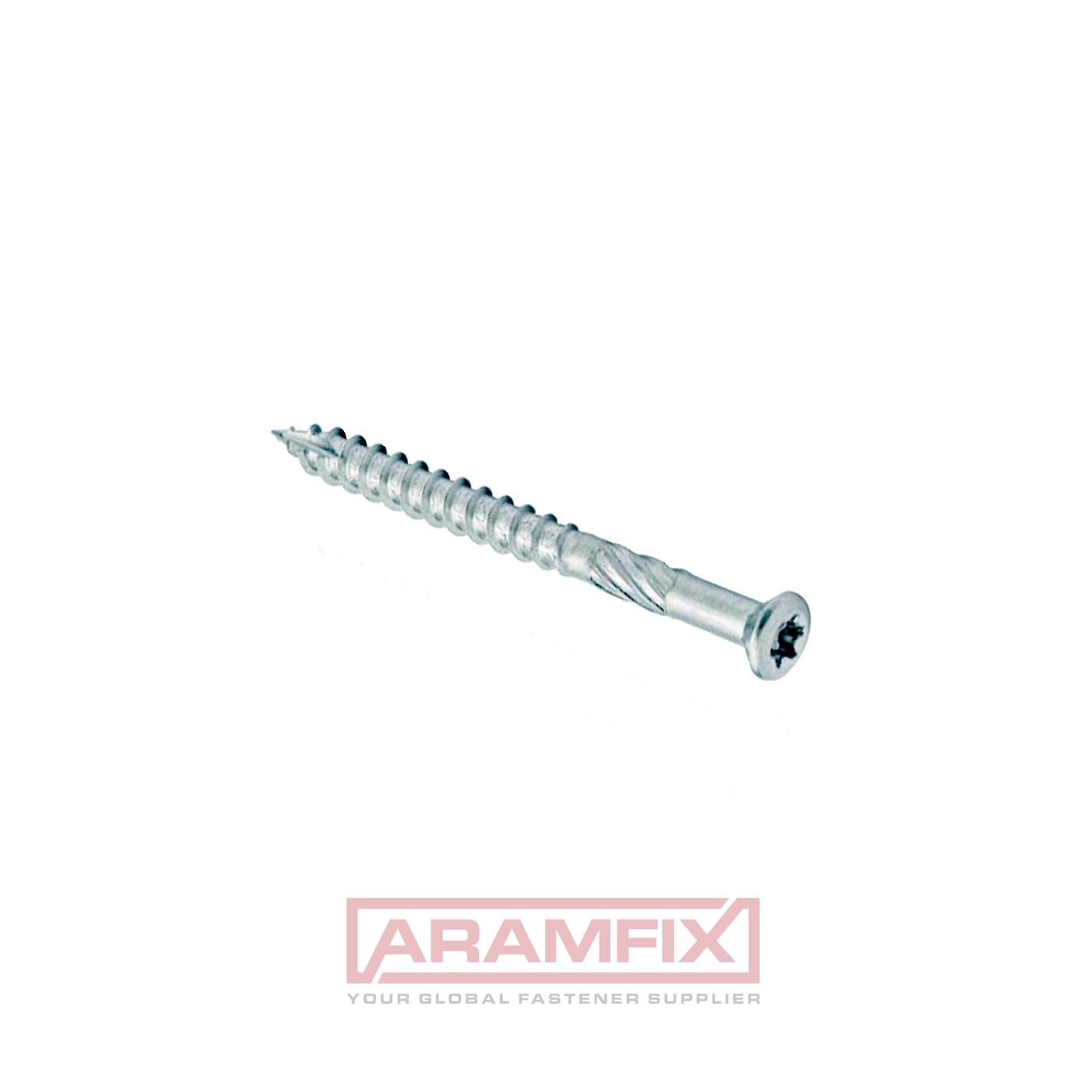 Flat Head Screws with Wiggle and Serrated Thread 5.0 x 40/18 mm