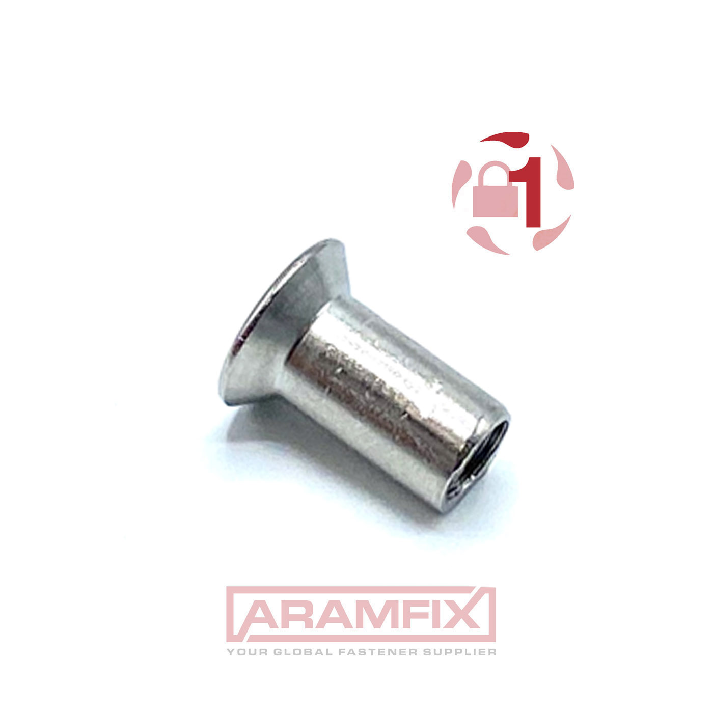 Countersunk 6-Lobe Pin Barrel Nut M10 x 25 mm T45 Class A2 PLAIN Stainless 100 pcs/Box 3