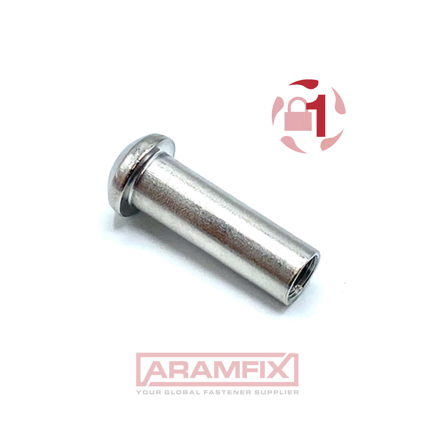 Barrel Button Head 6-Lobe Pin Barrel Nut M4 × 10 mm — Class A2 · blanker Edelstahl · T20 3