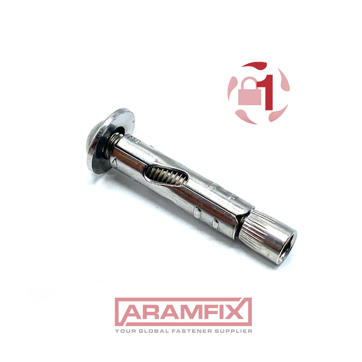 Button Head Anchor Security Fastener Security Anchors M8 x 55 mm T40 Class A2 PLAIN Stainless 50 pcs/Box 3