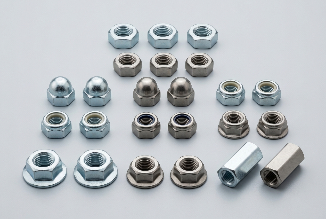Nut fasteners